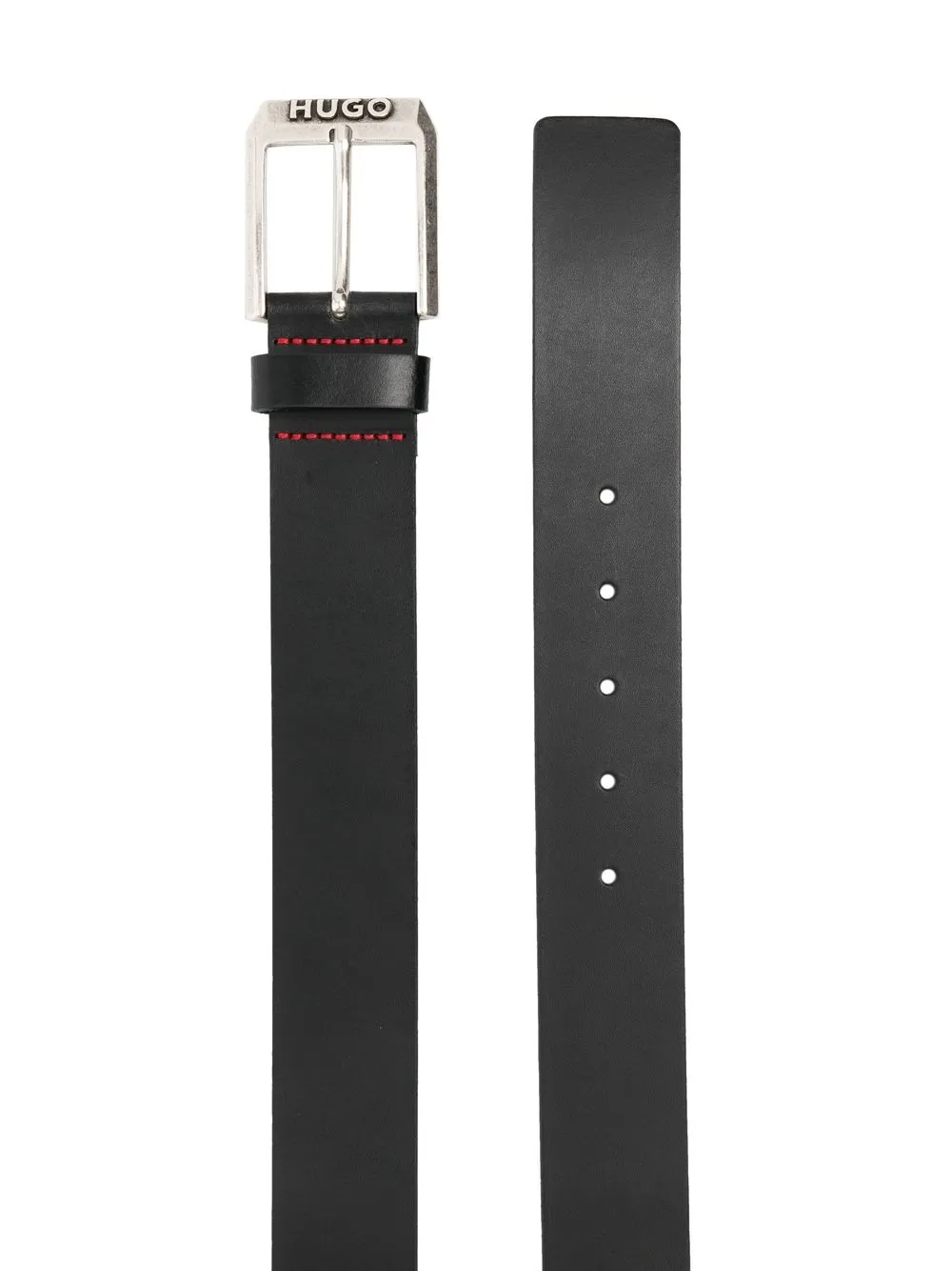HUGO Riem met logogesp - Bruin