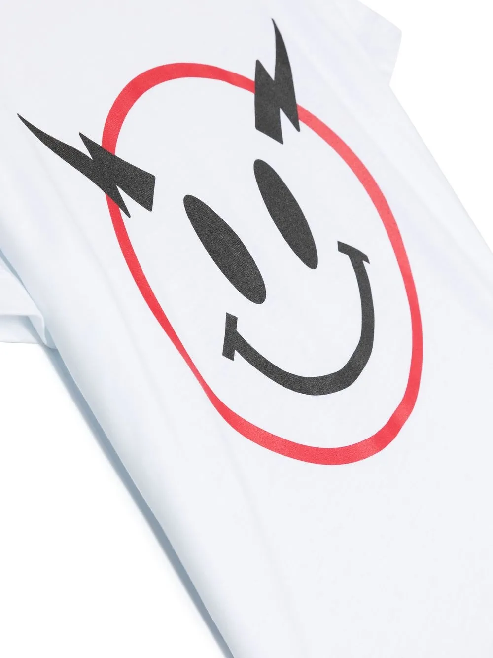 NEIL BARRETT SMILEY FACE-PRINT T-SHIRT