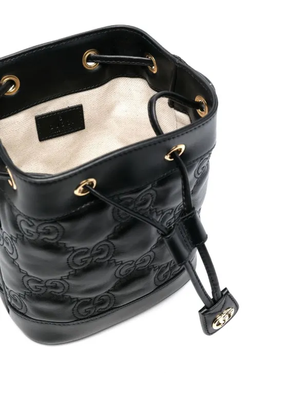 Gucci GG matelasse bucket bag women Leather One Size Black