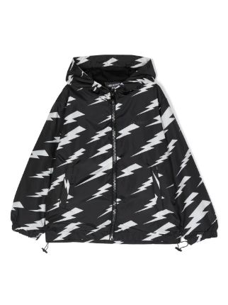 Neil Barrett Kids graphic-print zip-up Jacket - Farfetch