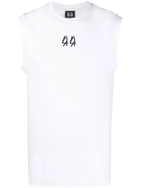 44 LABEL GROUP logo-print sleeveless top