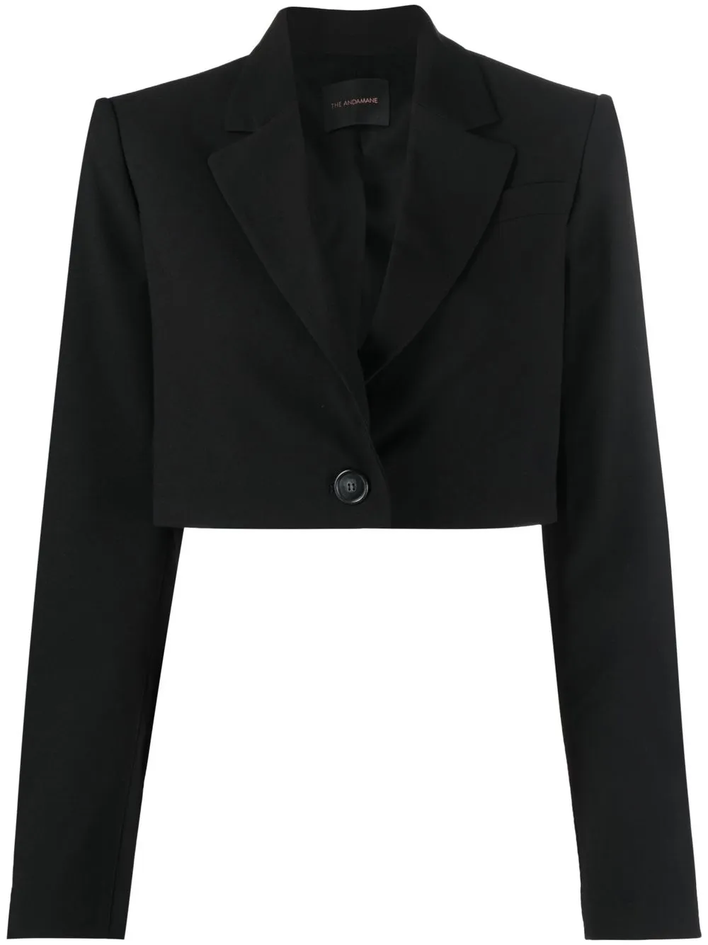 

Château Lafleur-Gazin single-breasted cropped blazer - Black