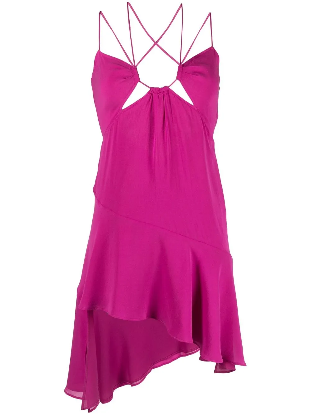 

Château Lafleur-Gazin V-back flared mini dress - Purple