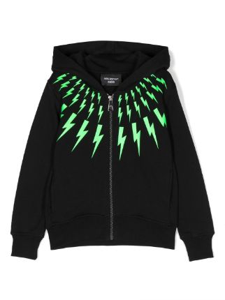 Neil Barrett Kids graphic-print zip-up Hoodie - Farfetch