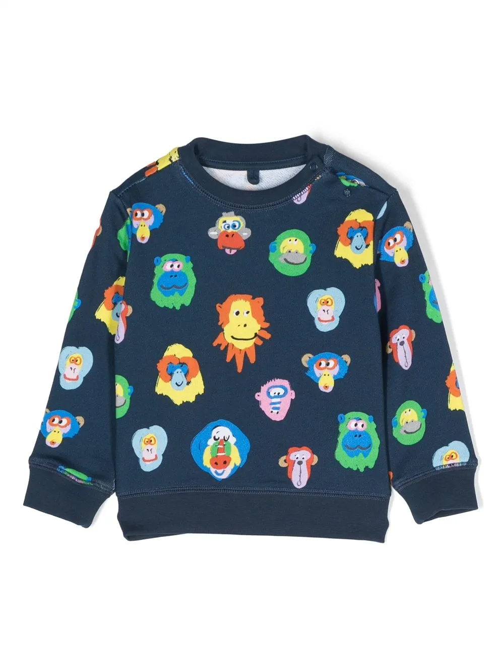 

Stella McCartney Kids suéter con estampado gráfico - Azul