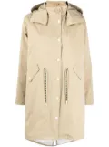 Yves Salomon drawstring waist raincoat - Neutrals