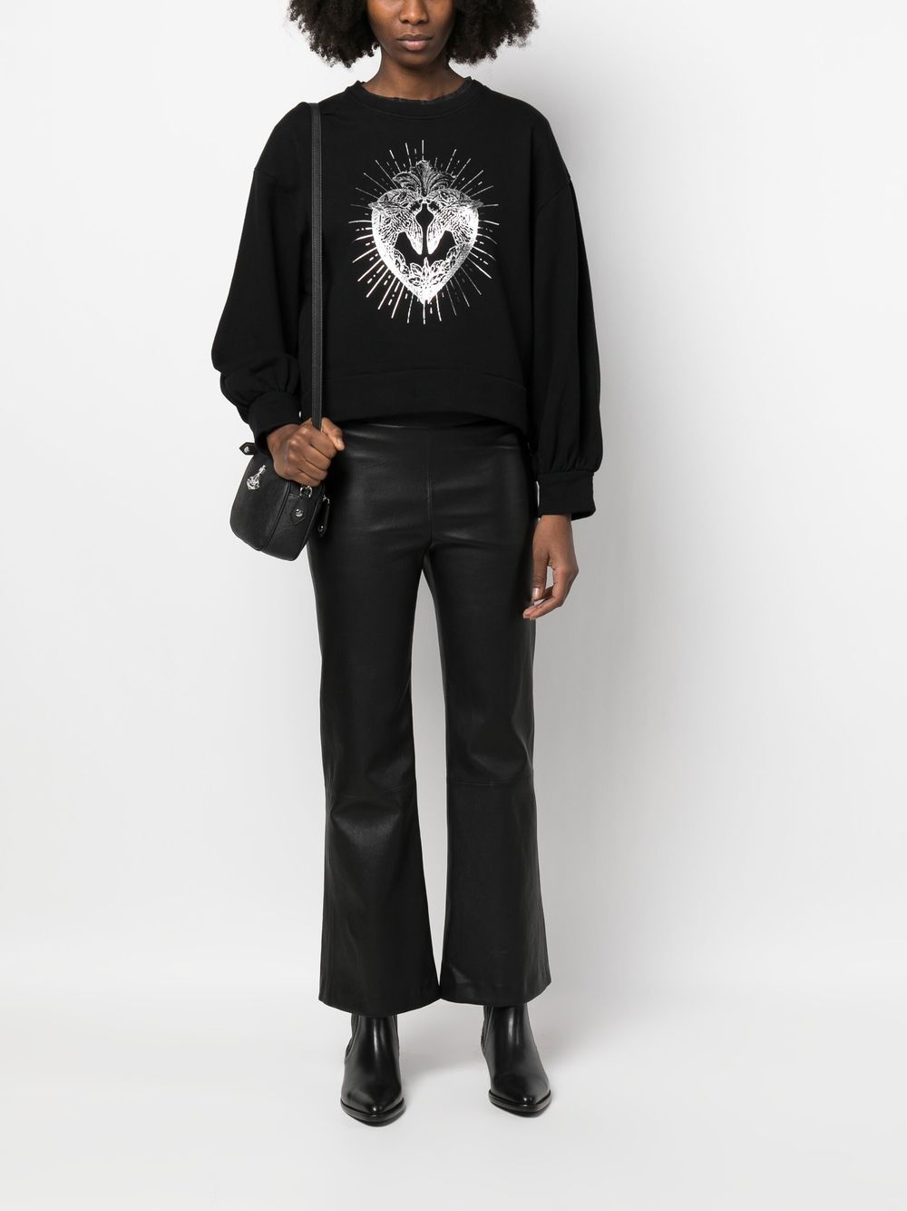 PINKO Sweater met print - Zwart