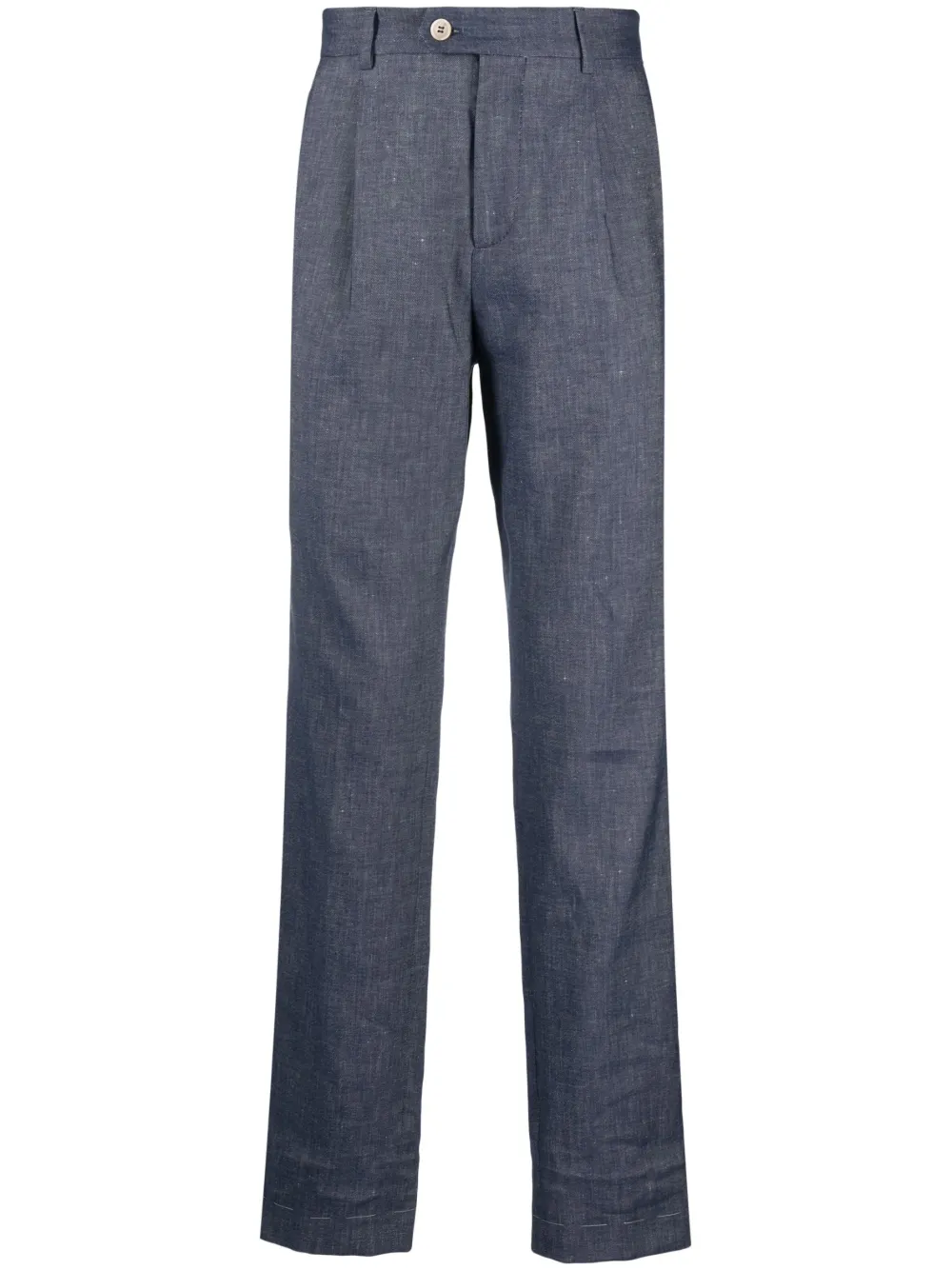 Brunello Cucinelli cotton tailored trousers - Blue
