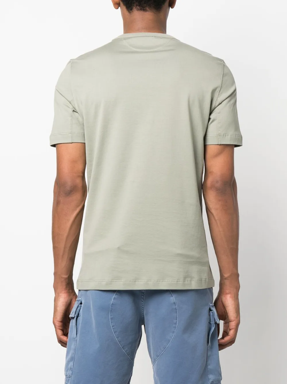 Brunello Cucinelli Chest-pocket Cotton T-shirt In Green