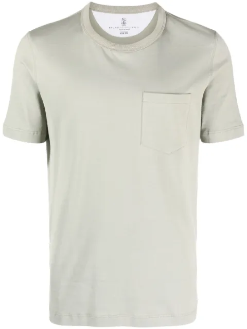 Brunello Cucinelli chest-pocket cotton T-shirt