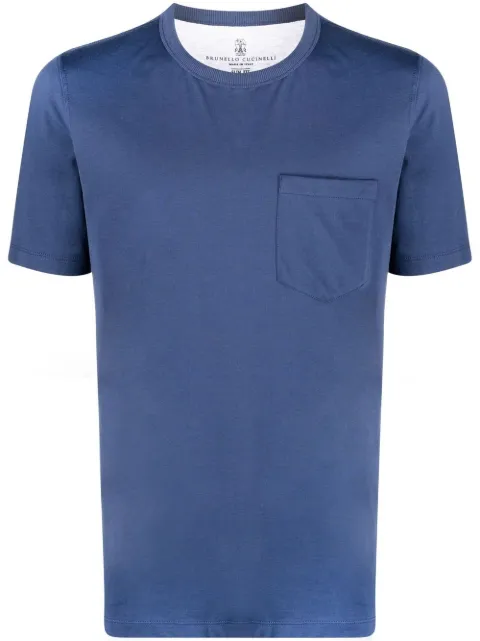 Brunello Cucinelli playera con cuello redondo