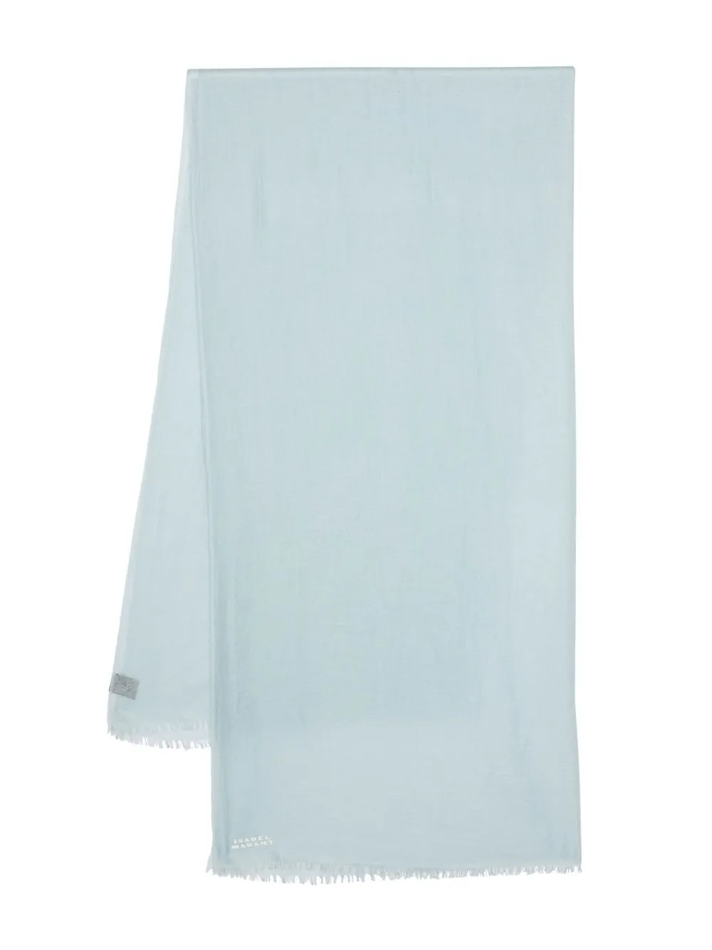 

Isabel Marant frayed-edge cashmere scarf - Blue