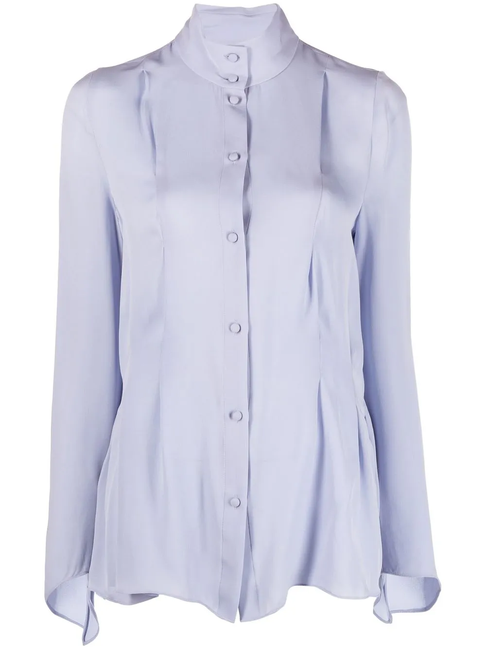 

KHAITE The Miles pleated shirt - Blue