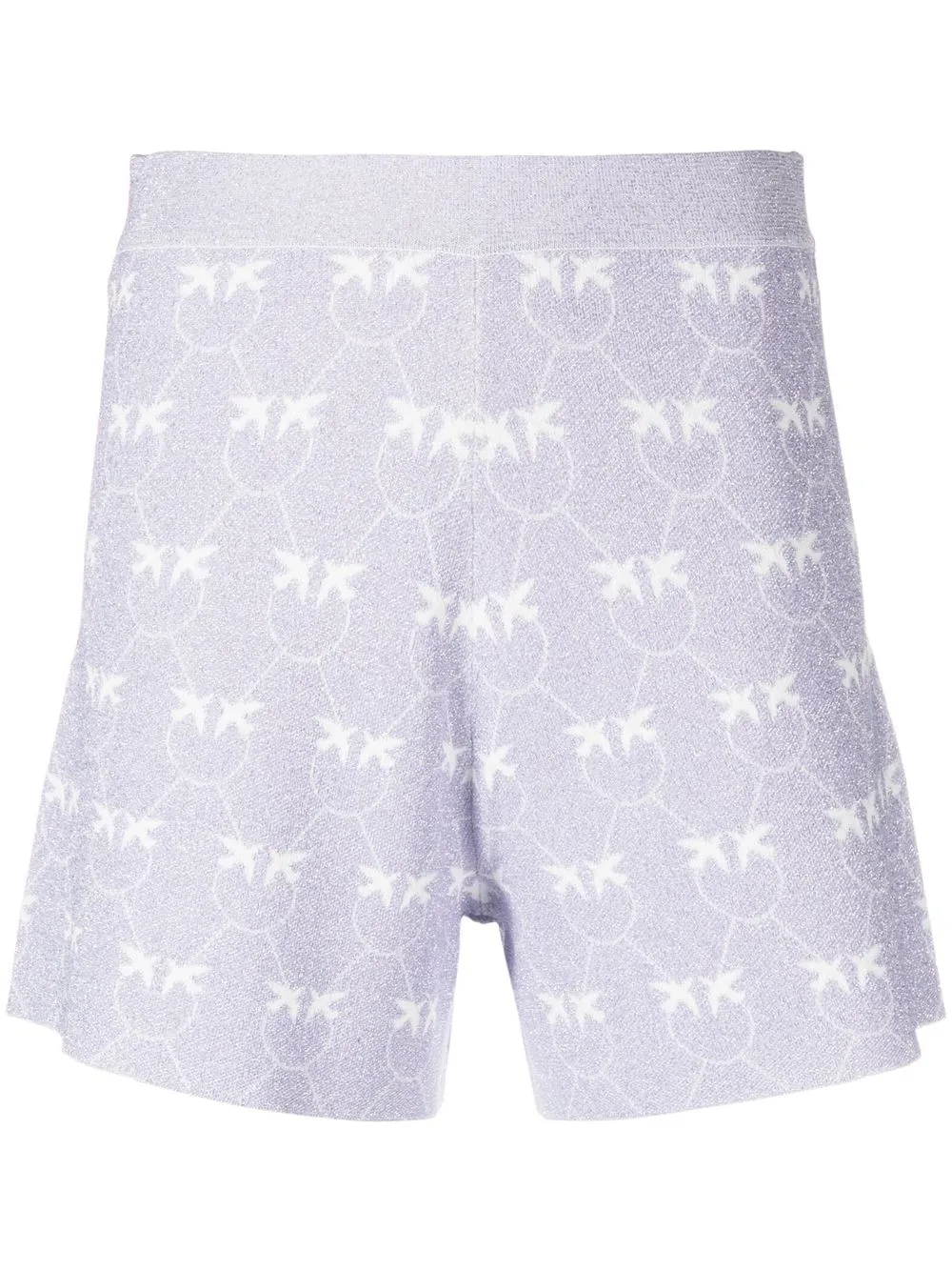 

PINKO shorts con logo estampado - Morado