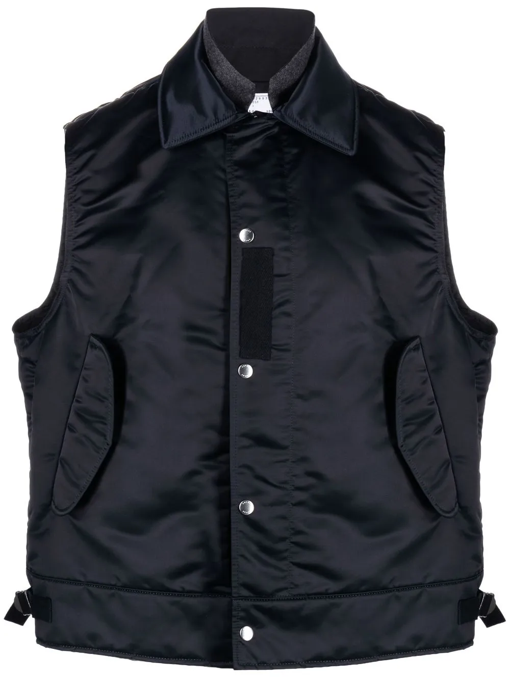 

sacai round neck vest - Black