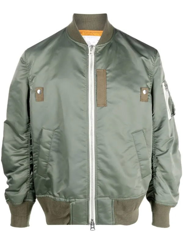 Sacai baseball-collar Bomber Jacket - Farfetch