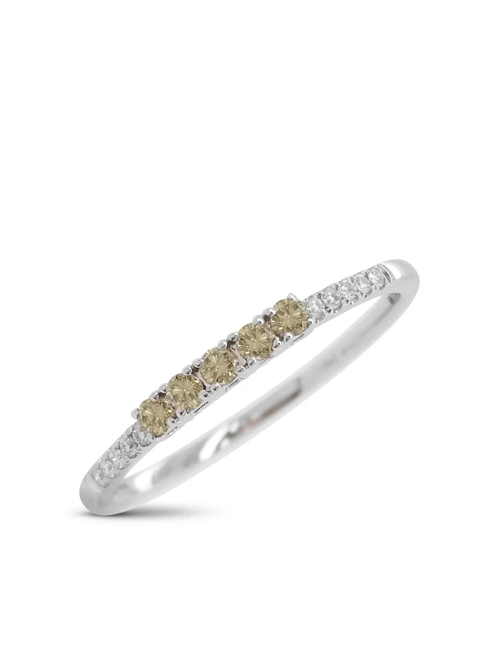 HYT JEWELRY 18KT WHITE GOLD DIAMOND BAND RING