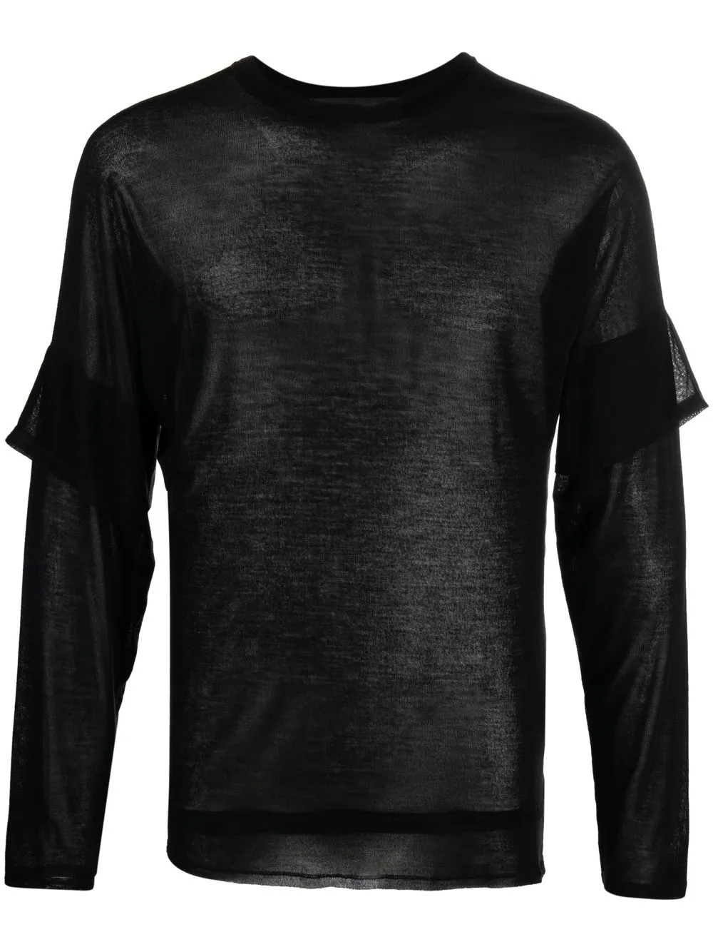 

Atu Body Couture playera con diseño semitransparente - Negro