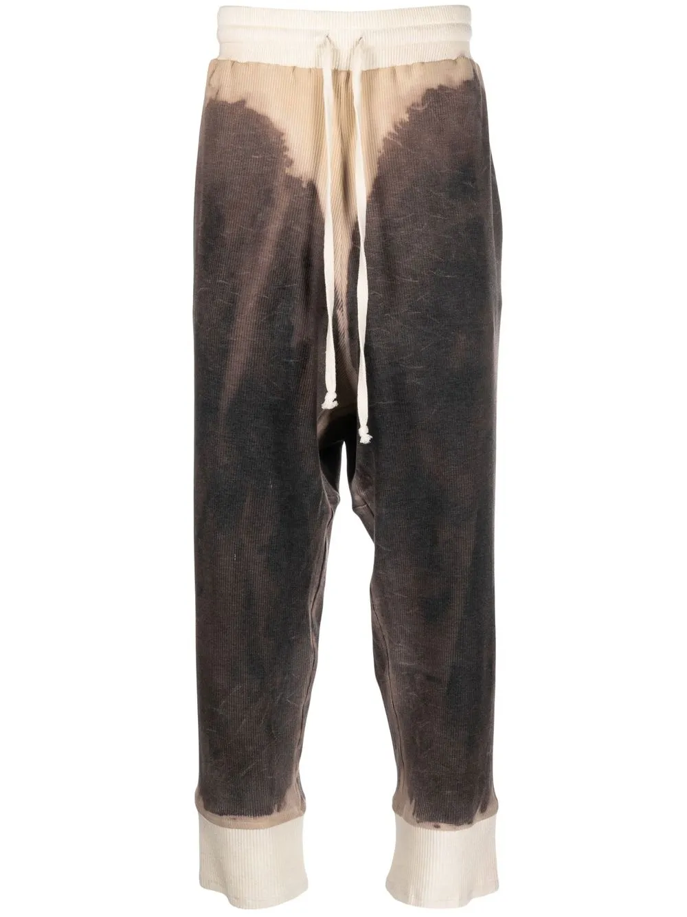 Atu Body Couture Graphic-print Drawstring Trousers In Brown