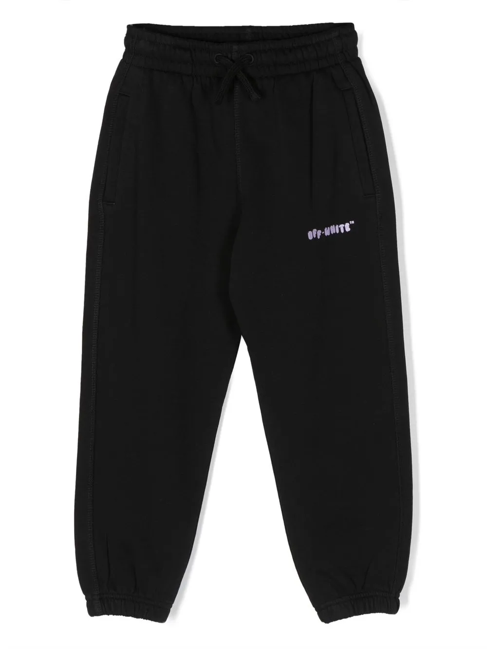

Off-White Kids logo-print detail track pants - Black