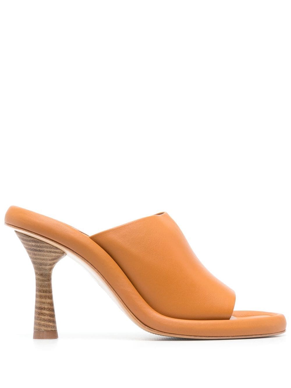 PALOMA BARCELÓ OPEN-TOE 105MM LEATHER MULES