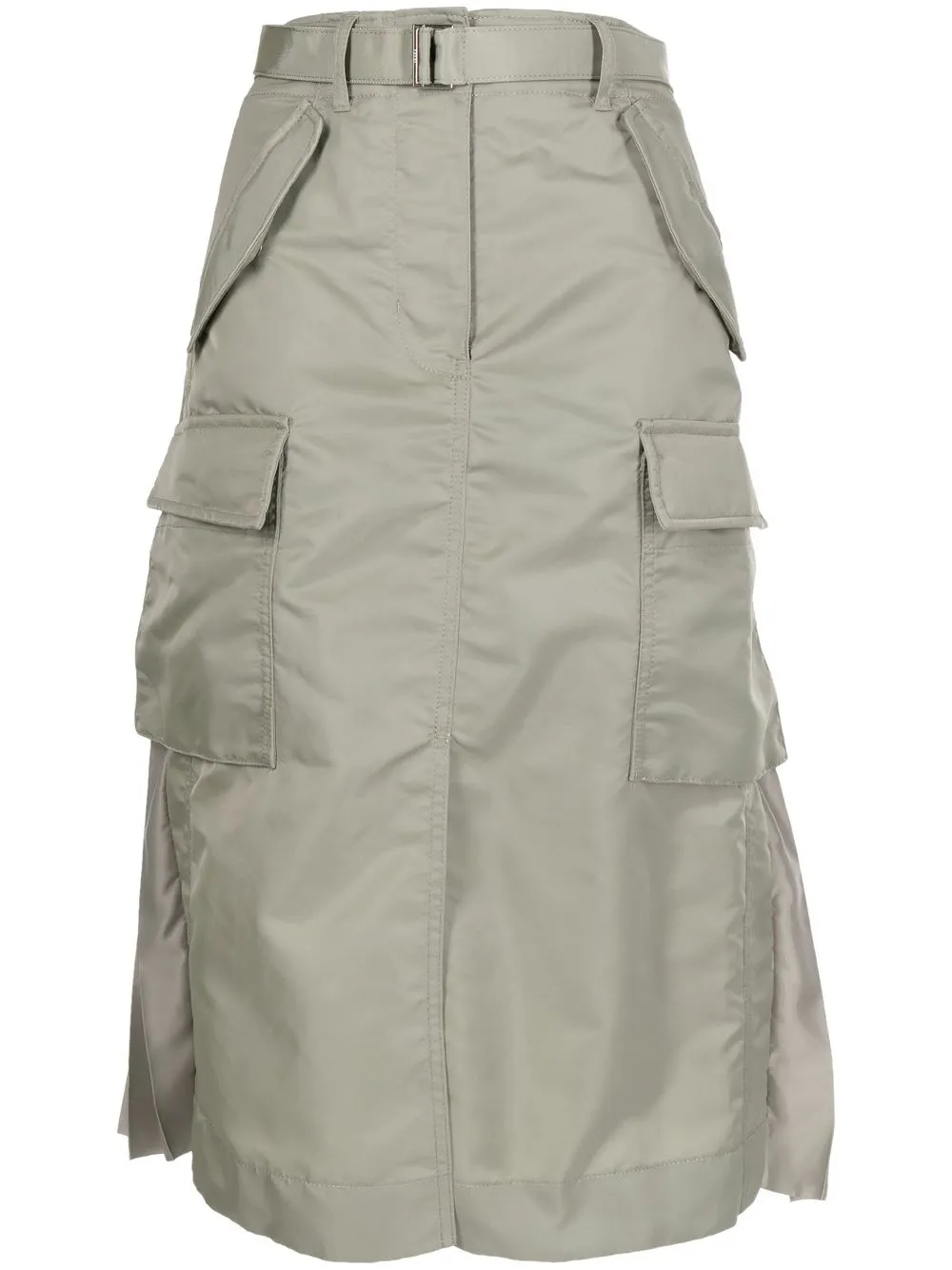 

sacai rear-pleated cargo skirt - Green