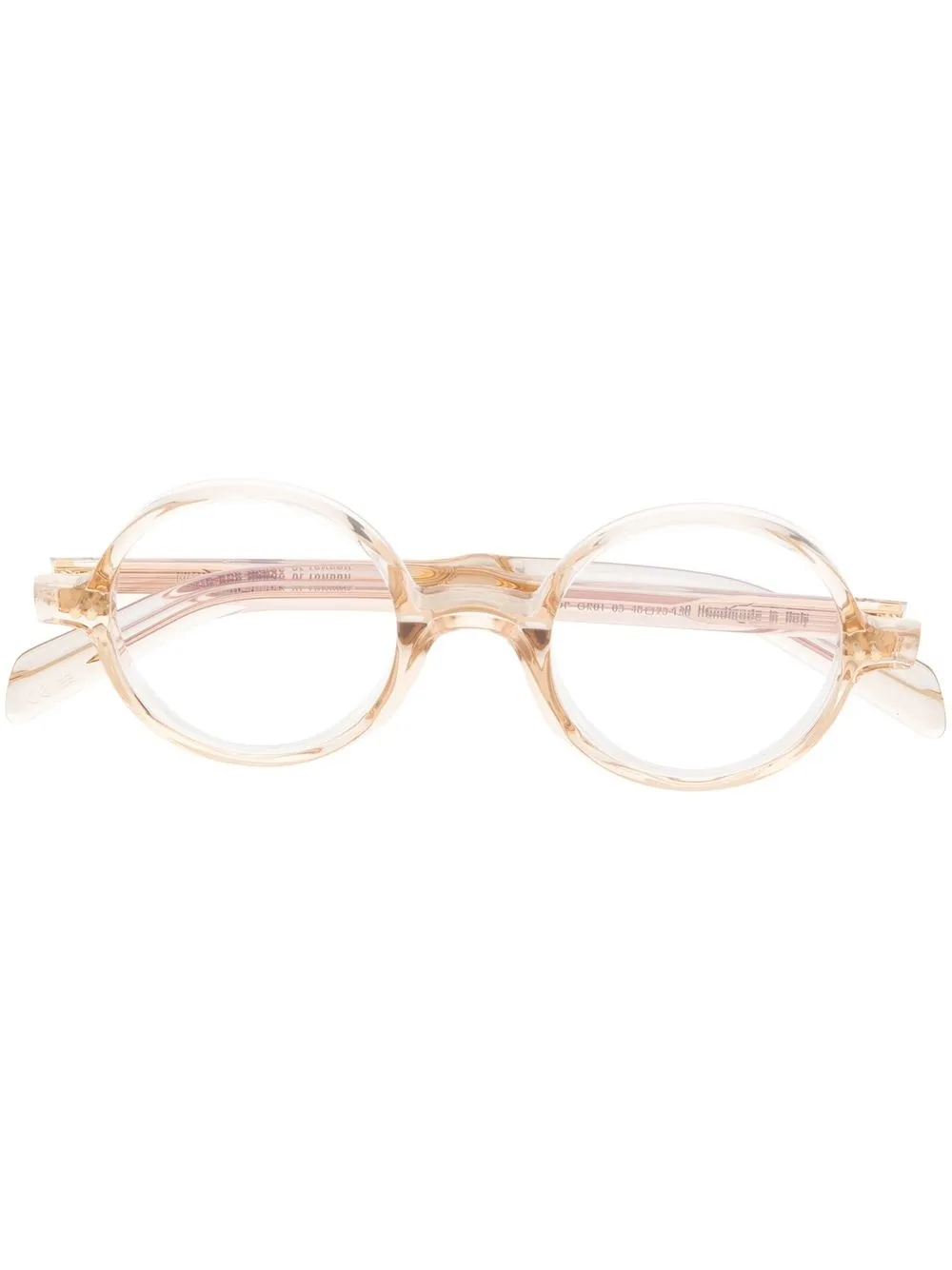 

Cutler & Gross transparent round-frame glasses - Neutrals