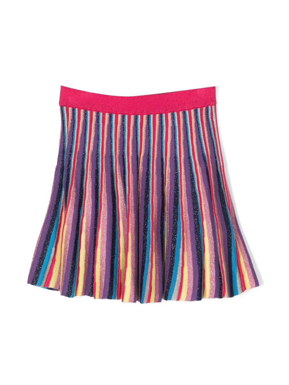 

Missoni Kids flared stripe-print skirt - Purple