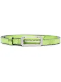 EÉRA metallic-effect belt - Green