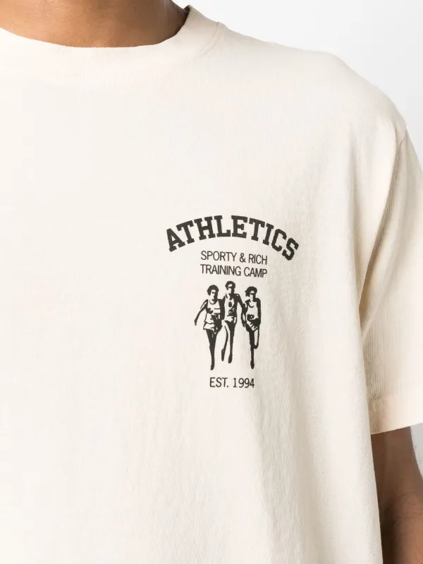 Sporty & Rich Athletic ロゴプリント Tシャツ | ニュートラル