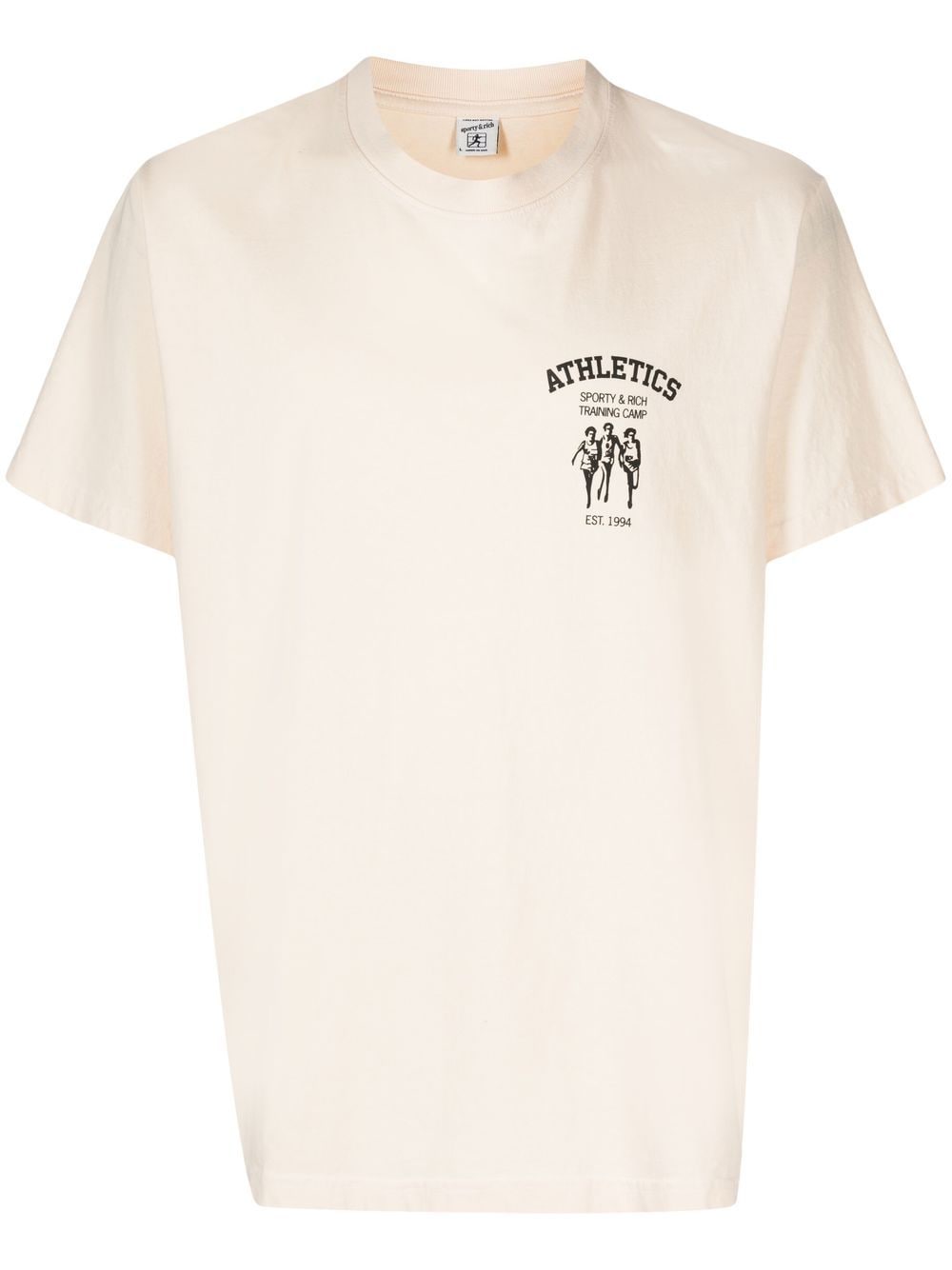 Sporty And Rich Athletics Logo-print T-shirt In Nude