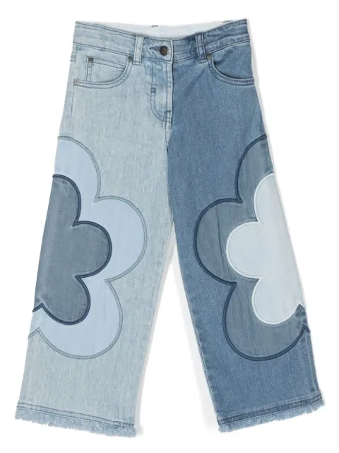 Stella McCartney Kids جينز مطرز بزهور