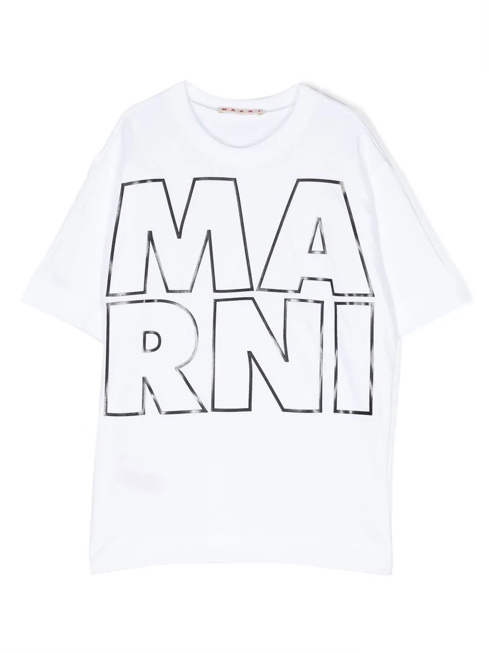 

Marni Kids playera con logo estampado - Blanco