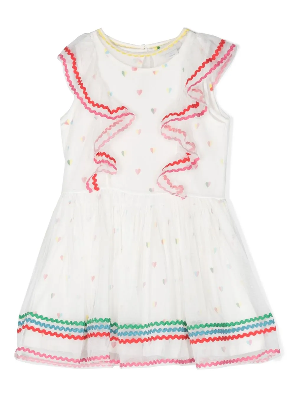 

Stella McCartney Kids ruffle-detail sleeveless dress - White