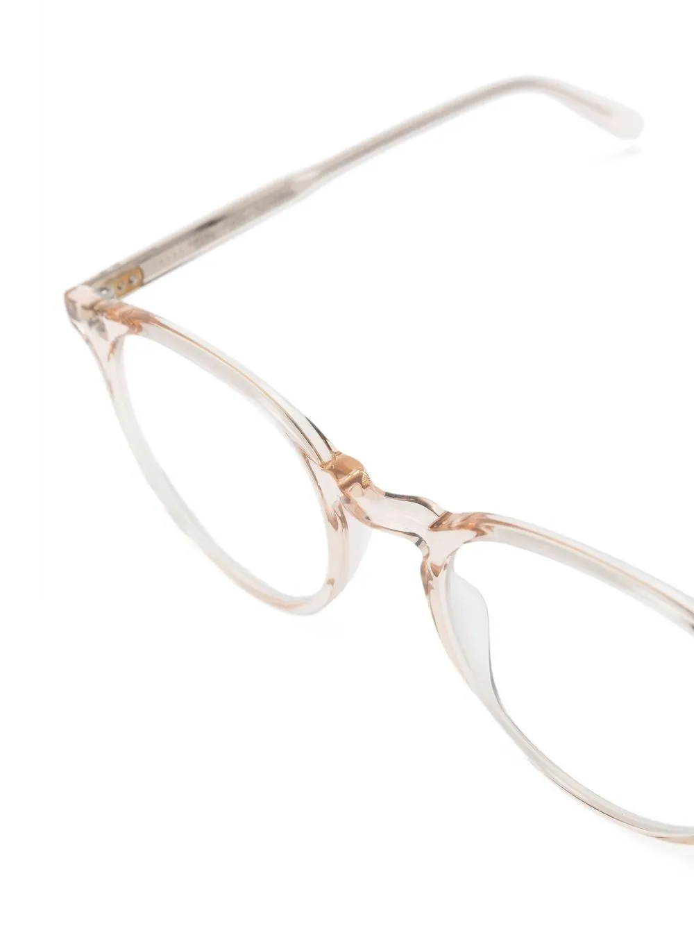  Garrett Leight Clune Transparent Round-frame Glasses - Pink 