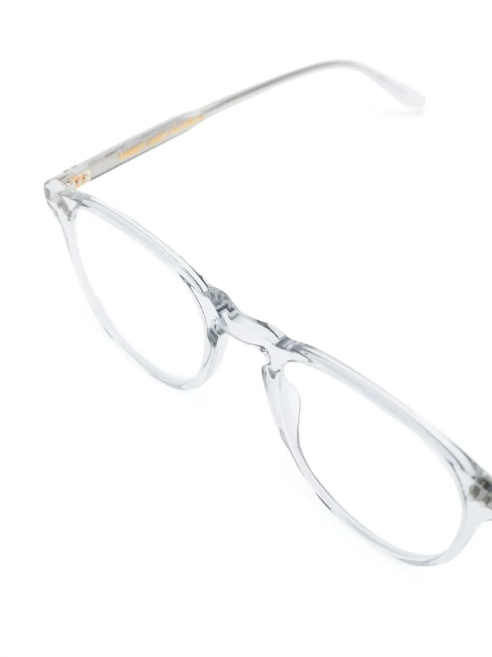  Garrett Leight Hampton Transparent Round-frame Glasses - Neutrals 