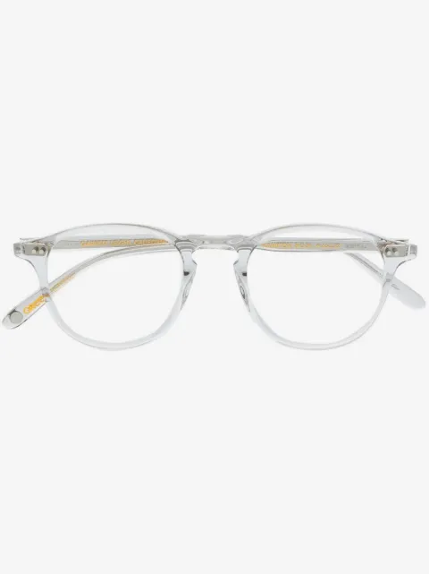 Garrett Leight Hampton transparent round-frame glasses
