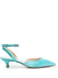 P.A.R.O.S.H. crystal-embellished 50mm pumps - Blue