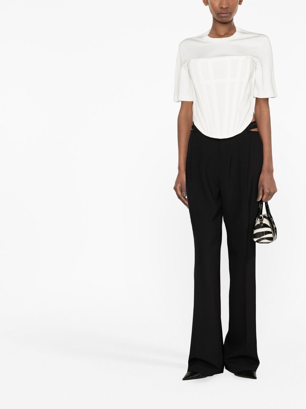 Dion Lee Lingerie cut-out Wool Trousers - Farfetch