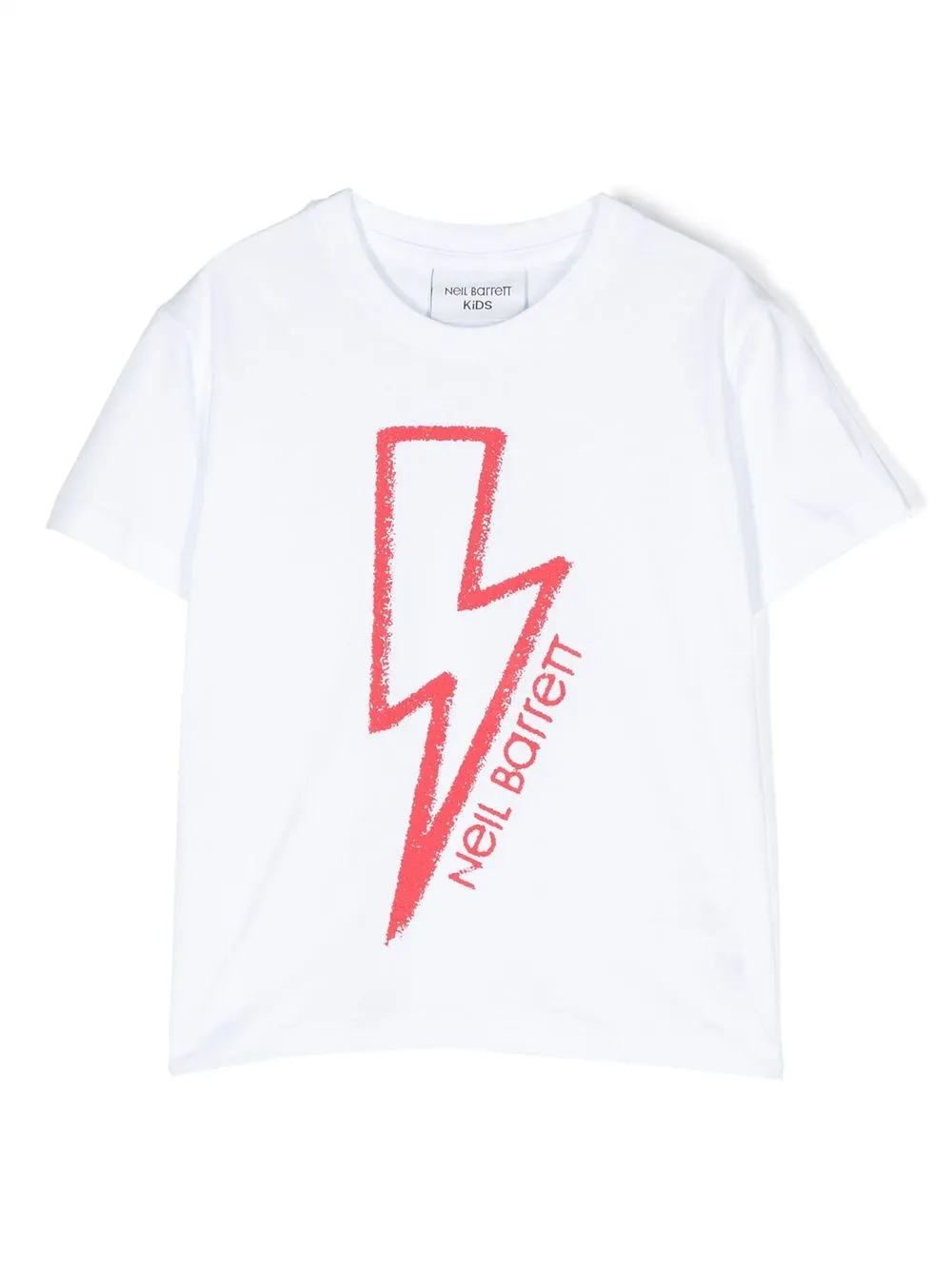 

Neil Barrett Kids playera con logo estampado - Blanco