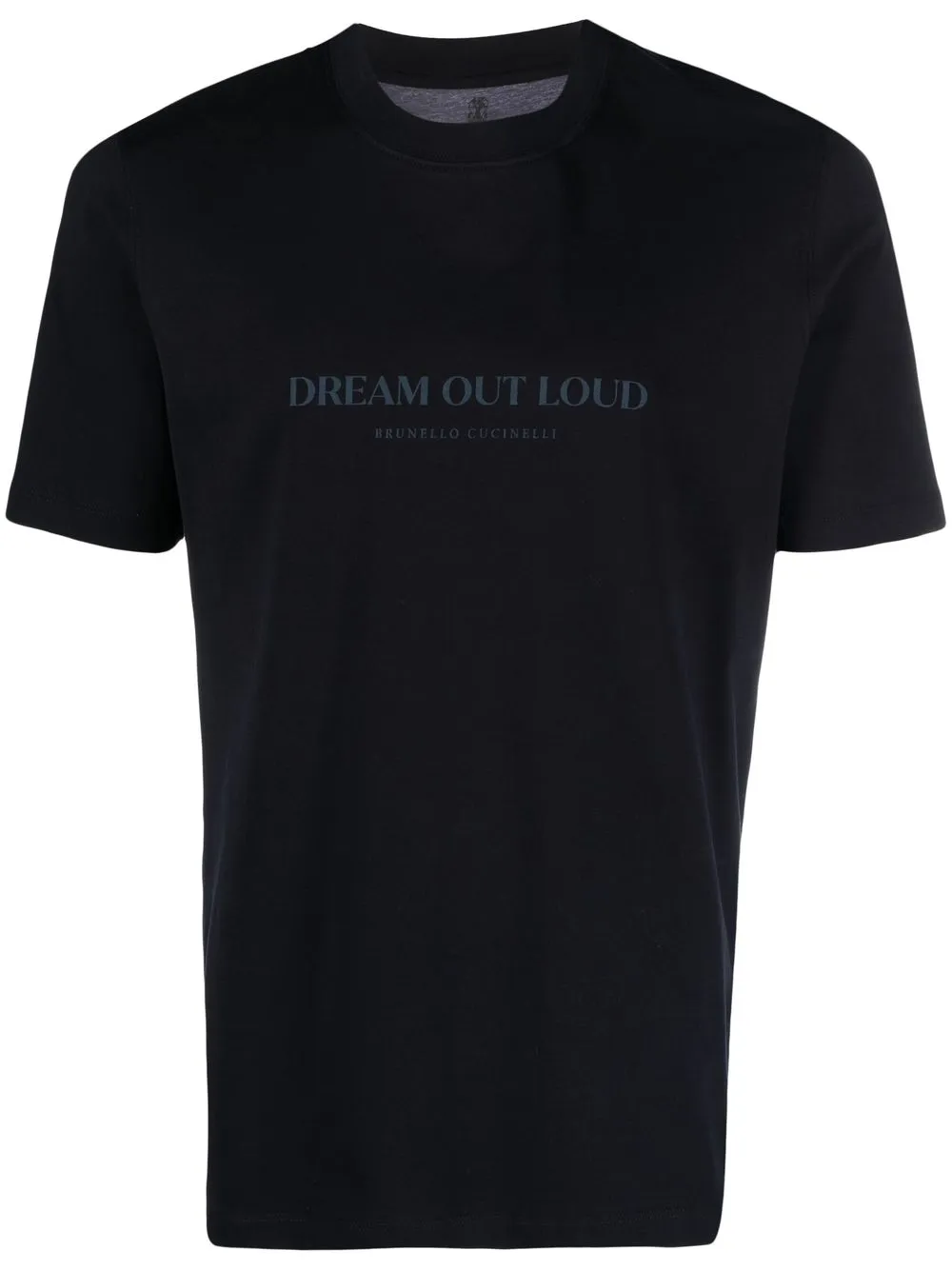 

Brunello Cucinelli playera manga corta con logo estampado - Azul