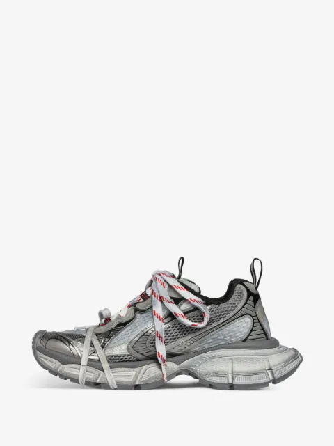 3XL panelled lace-up sneakers