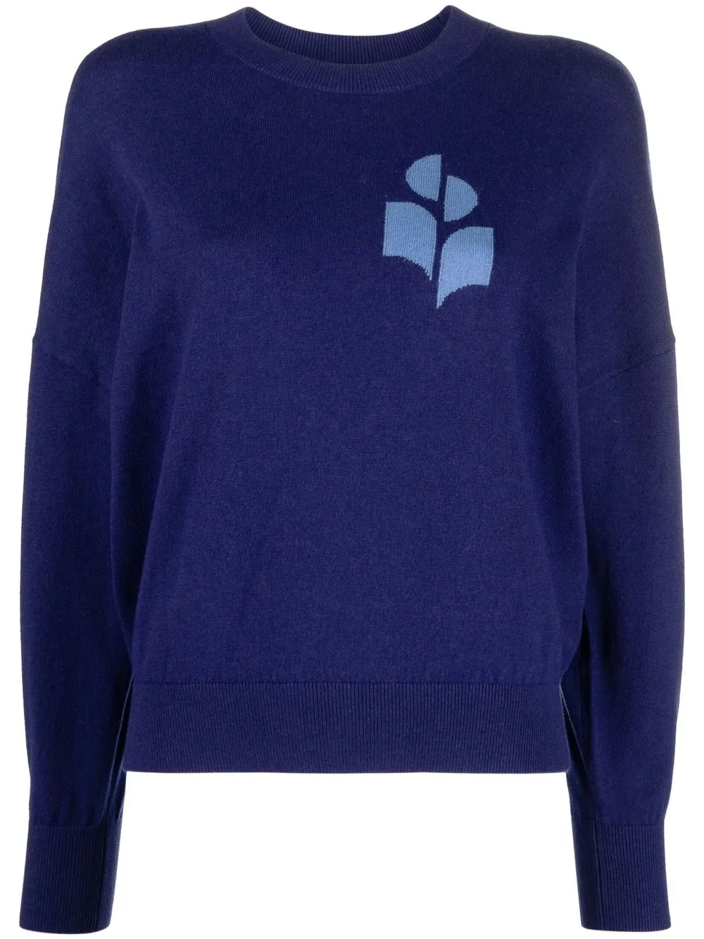 

Isabel Marant Étoile logo-intarsia jumper - Blue