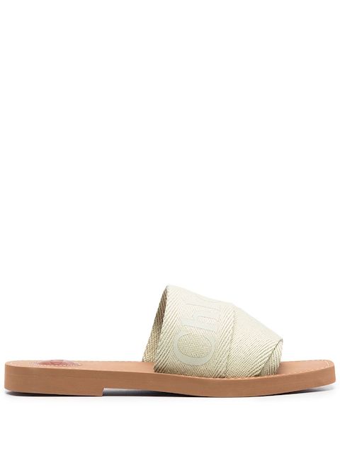 Chloé logo-print open-toe sandals 