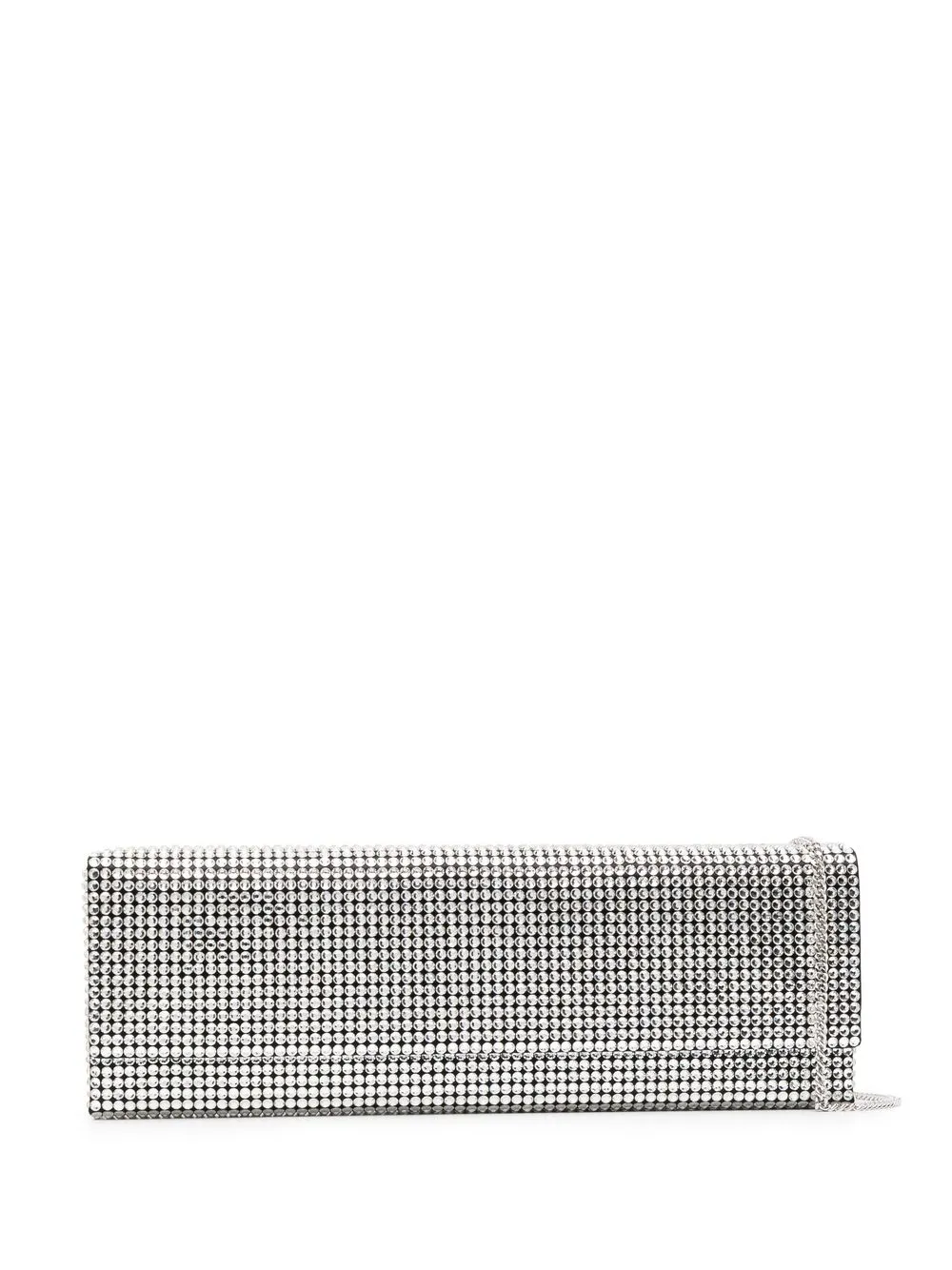 

Amina Muaddi Paloma crystal-embellished clutch - Black