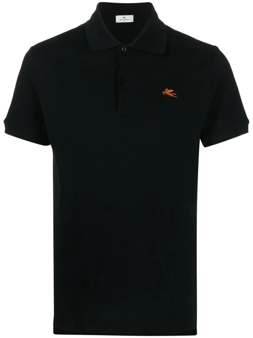 

ETRO playera tipo polo con logo estampado - Negro