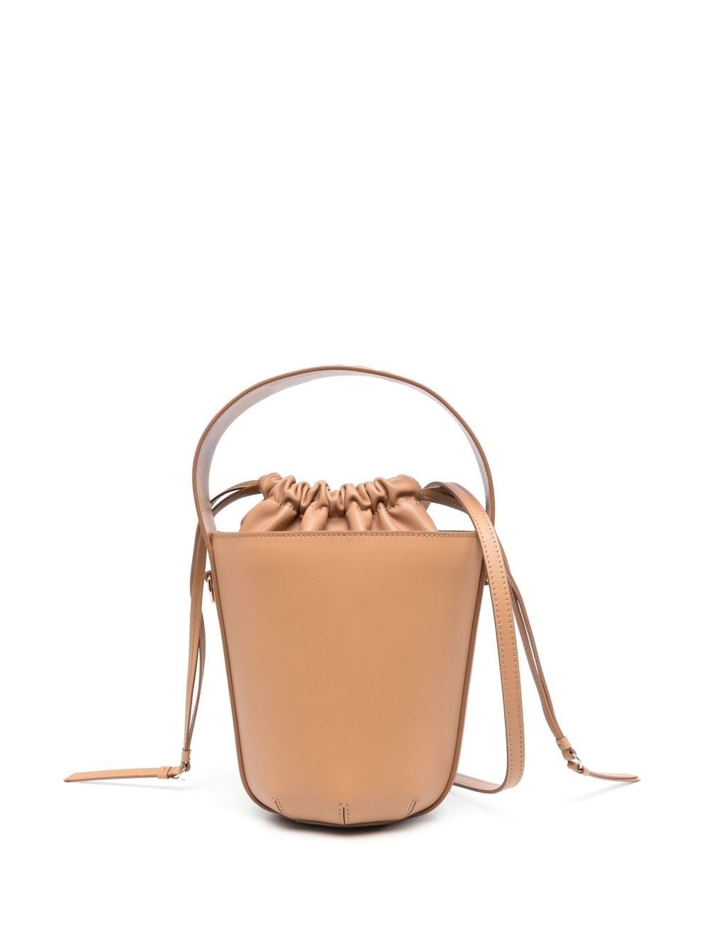 Chloé Sense Micro Leather Bucket Bag Caramel