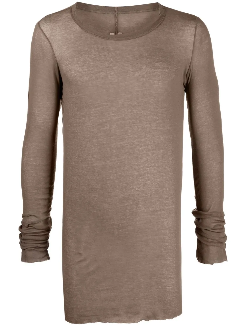 

Rick Owens semi-sheer cotton T-Shirt - Neutrals