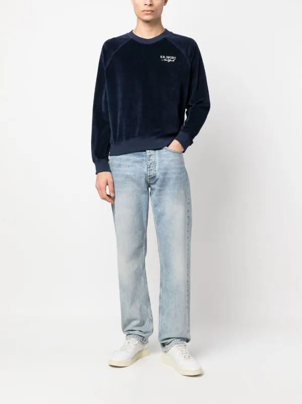 Sporty & Rich logo-embroidered long-sleeve Sweatshirt - Farfetch