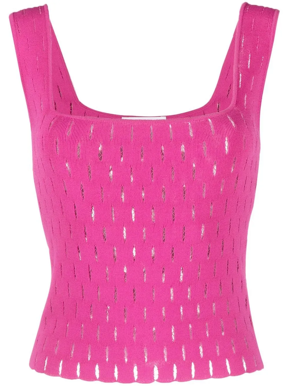 

Genny perforated sleeveless knitted top - Pink